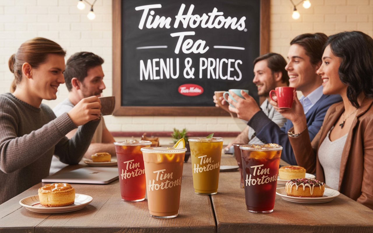 tim hortons tea menu
