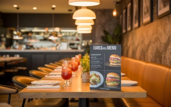 Earls Menu